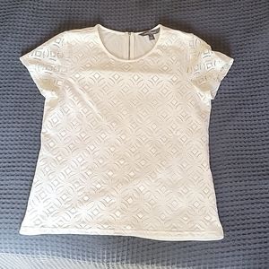 White Pattern Tee (M)